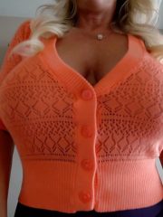 Glasses adorned housewife Sandra Otterson unleashing huge natural tits